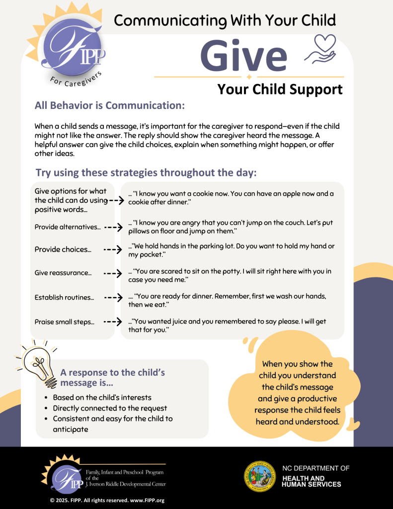 communicating with your child Give your child support (PDF) 