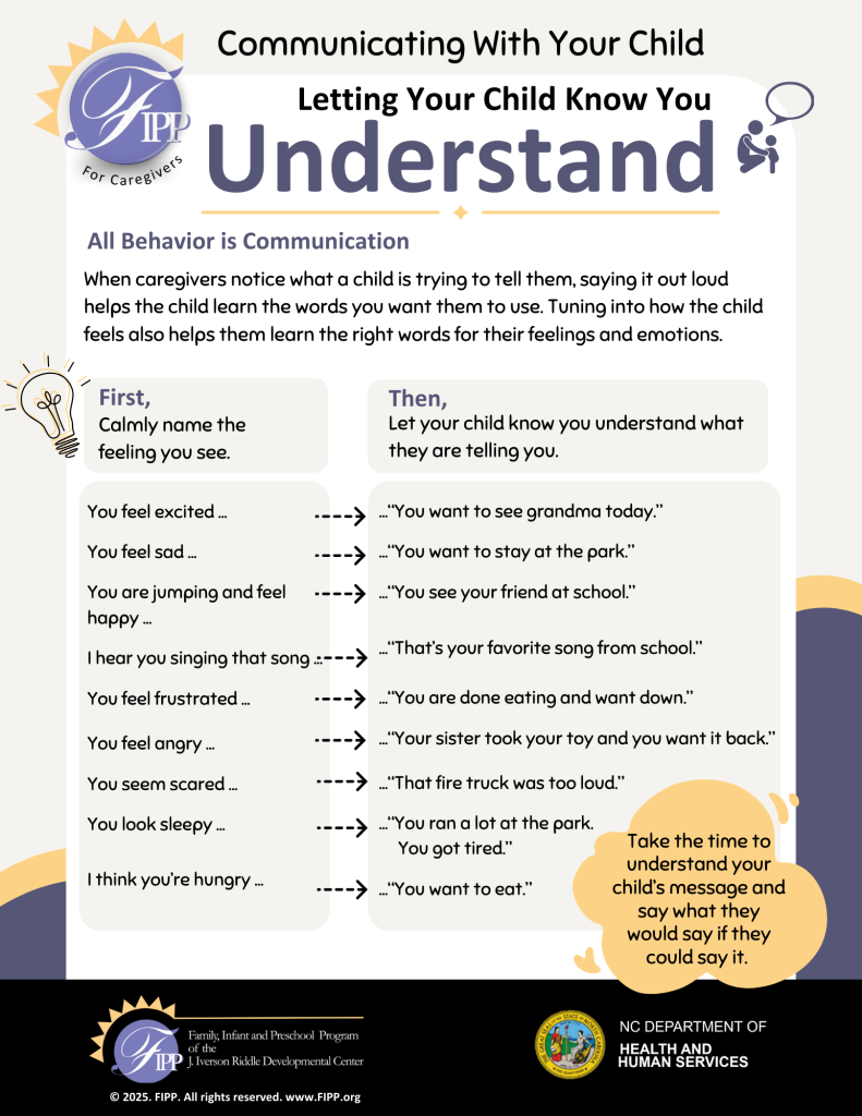 communicating with your child letting your child know you understand (PDF) 