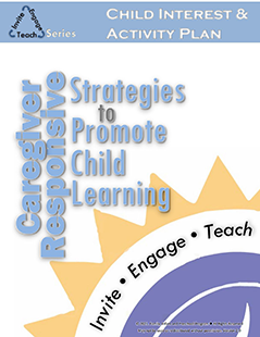 Clickable image. Cover  "Caregiver Responsive Strategies to Promote Child Learning," 